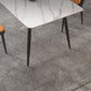 Metal Simplicity Rectangle Dining Table Stone Dinner Table with 4 Legs Clearhalo ' dining_table' 'Dining Tables & Seating' 'Dining Tables' 'Furniture' 'furniture_dining_table' 'Kitchen & Dining Furniture' 'kitchen&dining_furn' 'kitchen' 'kitchen_dining_table' 3577900