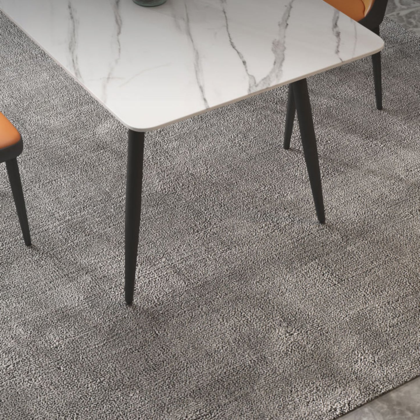 Metal Simplicity Rectangle Dining Table Stone Dinner Table with 4 Legs Clearhalo ' dining_table' 'Dining Tables & Seating' 'Dining Tables' 'Furniture' 'furniture_dining_table' 'Kitchen & Dining Furniture' 'kitchen&dining_furn' 'kitchen' 'kitchen_dining_table' 3577900
