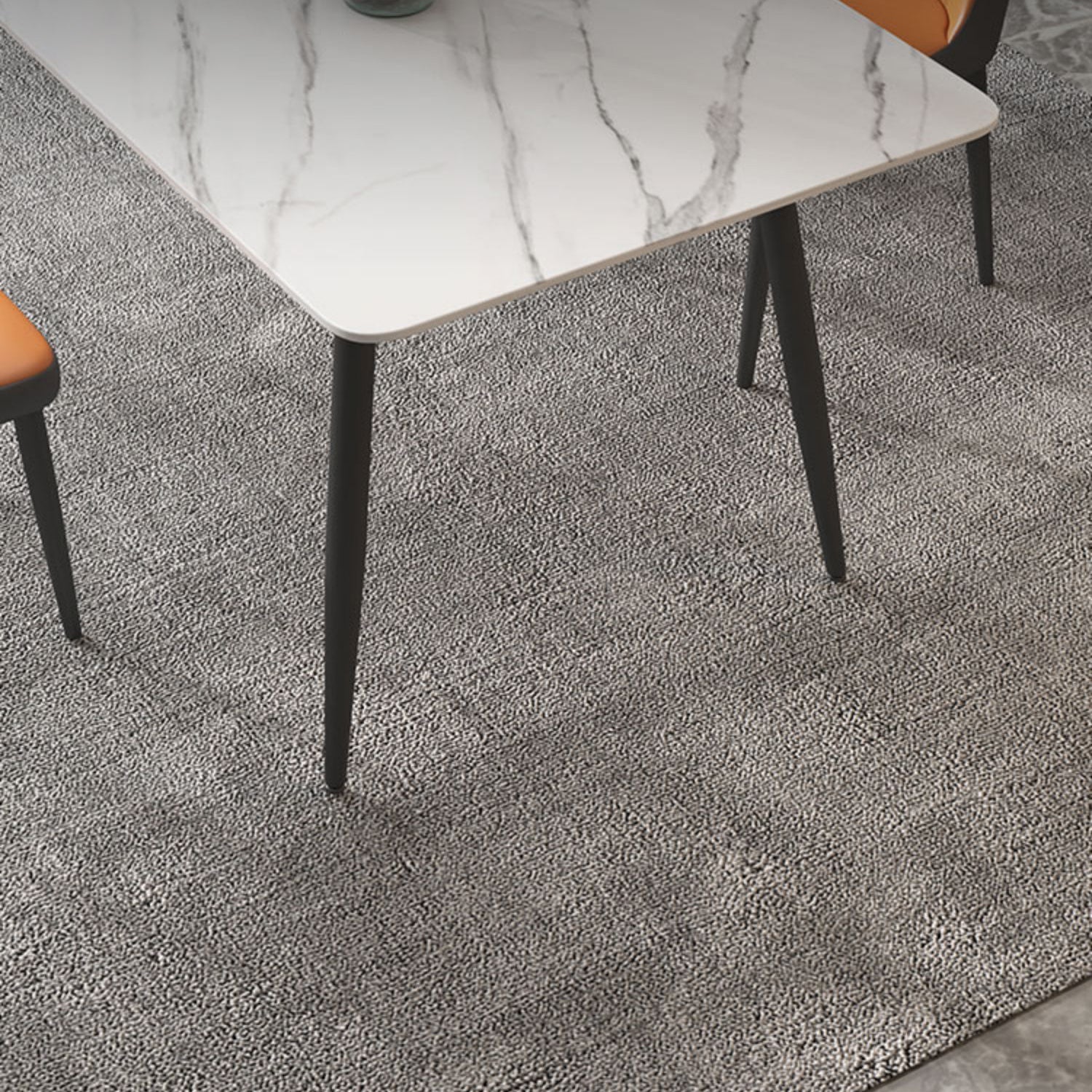 Metal Simplicity Rectangle Dining Table Stone Dinner Table with 4 Legs Clearhalo ' dining_table' 'Dining Tables & Seating' 'Dining Tables' 'Furniture' 'furniture_dining_table' 'Kitchen & Dining Furniture' 'kitchen&dining_furn' 'kitchen' 'kitchen_dining_table' 3577900