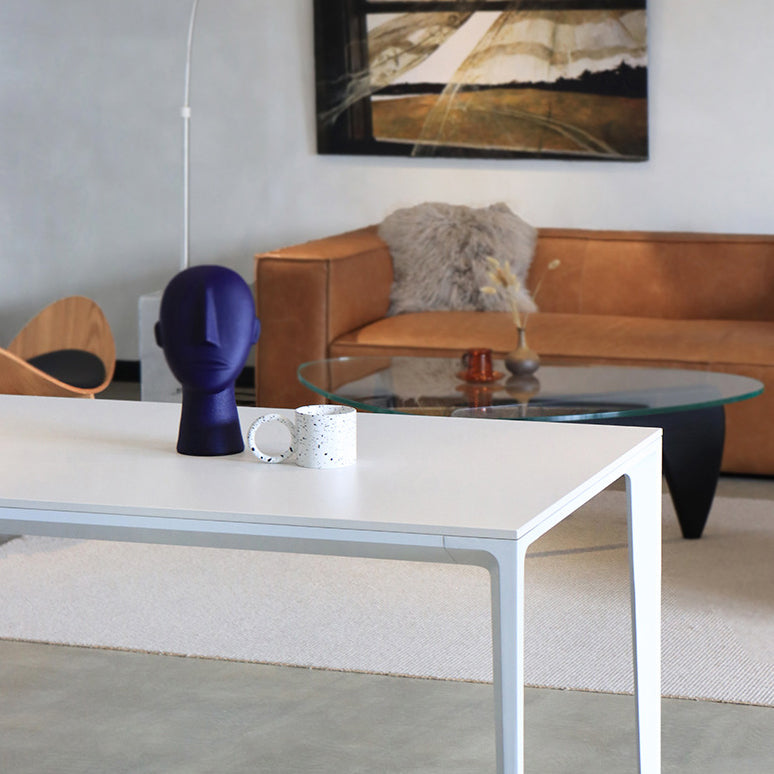 Contemporary Dining Table Sintered Stone Rectangular Table with Metallic Four-leg Clearhalo ' dining_table' 'Dining Tables & Seating' 'Dining Tables' 'Furniture' 'furniture_dining_table' 'Kitchen & Dining Furniture' 'kitchen&dining_furn' 'kitchen' 'kitchen_dining_table' 3577918