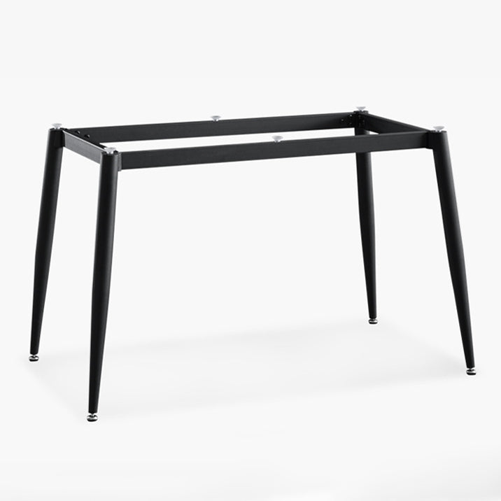 Contemporary Rectangle Dining Table Sintered Stone Dining Table with 4 Metal Legs for Dining Room Clearhalo ' dining_table' 'Dining Tables & Seating' 'Dining Tables' 'Furniture' 'furniture_dining_table' 'Kitchen & Dining Furniture' 'kitchen&dining_furn' 'kitchen' 'kitchen_dining_table' 3577950