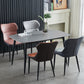 Contemporary Rectangle Dining Table Sintered Stone Dining Table with 4 Metal Legs for Dining Room Clearhalo ' dining_table' 'Dining Tables & Seating' 'Dining Tables' 'Furniture' 'furniture_dining_table' 'Kitchen & Dining Furniture' 'kitchen&dining_furn' 'kitchen' 'kitchen_dining_table' 3577954