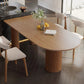 Contemporary Dining Table Pine Solid Wood Table with 3 Legs for Dining Room Clearhalo ' dining_table' 'Dining Tables & Seating' 'Dining Tables' 'Furniture' 'furniture_dining_table' 'Kitchen & Dining Furniture' 'kitchen&dining_furn' 'kitchen' 'kitchen_dining_table' 3577955