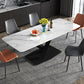 Metal Modern Rectangular Dining Table Sintered Stone Table for Dining Room Clearhalo ' dining_table' 'Dining Tables & Seating' 'Dining Tables' 'Furniture' 'furniture_dining_table' 'Kitchen & Dining Furniture' 'kitchen&dining_furn' 'kitchen' 'kitchen_dining_table' 3577981