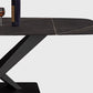 Metal Modern Rectangular Dining Table Sintered Stone Table for Dining Room Clearhalo ' dining_table' 'Dining Tables & Seating' 'Dining Tables' 'Furniture' 'furniture_dining_table' 'Kitchen & Dining Furniture' 'kitchen&dining_furn' 'kitchen' 'kitchen_dining_table' 3577985