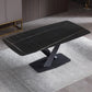 Metal Modern Rectangular Dining Table Sintered Stone Table for Dining Room Clearhalo ' dining_table' 'Dining Tables & Seating' 'Dining Tables' 'Furniture' 'furniture_dining_table' 'Kitchen & Dining Furniture' 'kitchen&dining_furn' 'kitchen' 'kitchen_dining_table' 3577987