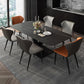Metal Modern Rectangular Dining Table Sintered Stone Table for Dining Room Clearhalo ' dining_table' 'Dining Tables & Seating' 'Dining Tables' 'Furniture' 'furniture_dining_table' 'Kitchen & Dining Furniture' 'kitchen&dining_furn' 'kitchen' 'kitchen_dining_table' 3577990