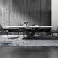Metal Contemporary Rectangular Dining Table Sintered Stone Table for Dining Room Clearhalo ' dining_table' 'Dining Tables & Seating' 'Dining Tables' 'Furniture' 'furniture_dining_table' 'Kitchen & Dining Furniture' 'kitchen&dining_furn' 'kitchen' 'kitchen_dining_table' 3578013