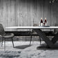 Metal Contemporary Rectangular Dining Table Sintered Stone Table for Dining Room Clearhalo ' dining_table' 'Dining Tables & Seating' 'Dining Tables' 'Furniture' 'furniture_dining_table' 'Kitchen & Dining Furniture' 'kitchen&dining_furn' 'kitchen' 'kitchen_dining_table' 3578017