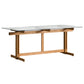 Trestle Table Clear Tempered Glass Dining Table Rectangle for Dining Room Home Clearhalo ' dining_table' 'Dining Tables & Seating' 'Dining Tables' 'Furniture' 'furniture_dining_table' 'Kitchen & Dining Furniture' 'kitchen&dining_furn' 'kitchen' 'kitchen_dining_table' 3578028