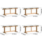 Trestle Table Clear Tempered Glass Dining Table Rectangle for Dining Room Home Clearhalo ' dining_table' 'Dining Tables & Seating' 'Dining Tables' 'Furniture' 'furniture_dining_table' 'Kitchen & Dining Furniture' 'kitchen&dining_furn' 'kitchen' 'kitchen_dining_table' 3578033