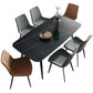 Contemporary Dining Table Sintered Stone Dining Table with 4 Metal Legs Clearhalo ' dining_table' 'Dining Tables & Seating' 'Dining Tables' 'Furniture' 'furniture_dining_table' 'Kitchen & Dining Furniture' 'kitchen&dining_furn' 'kitchen' 'kitchen_dining_table' 3578043