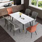 Contemporary Rectangle Shape Sintered Stone Dining Table Kitchen Dining Table with 4 Legs Base Clearhalo ' dining_table' 'Dining Tables & Seating' 'Dining Tables' 'Furniture' 'furniture_dining_table' 'Kitchen & Dining Furniture' 'kitchen&dining_furn' 'kitchen' 'kitchen_dining_table' 3578059