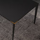 Rectangular Modern Sintered Stone Dining Table Dining Furniture with Metallic Base Clearhalo ' dining_table' 'Dining Tables & Seating' 'Dining Tables' 'Furniture' 'furniture_dining_table' 'Kitchen & Dining Furniture' 'kitchen&dining_furn' 'kitchen' 'kitchen_dining_table' 3578082