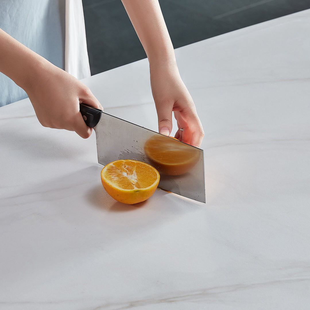Modern Style Sintered Stone Dining Table White Rectangle Table with 4 Legs for Kitchen Clearhalo ' dining_table' 'Dining Tables & Seating' 'Dining Tables' 'Furniture' 'furniture_dining_table' 'Kitchen & Dining Furniture' 'kitchen&dining_furn' 'kitchen' 'kitchen_dining_table' 3578091
