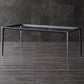 Modern Style Sintered Stone Dining Table White Rectangle Table with 4 Legs for Kitchen Clearhalo ' dining_table' 'Dining Tables & Seating' 'Dining Tables' 'Furniture' 'furniture_dining_table' 'Kitchen & Dining Furniture' 'kitchen&dining_furn' 'kitchen' 'kitchen_dining_table' 3578093