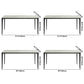 Modern Style Sintered Stone Dining Table White Rectangle Table with 4 Legs for Kitchen Clearhalo ' dining_table' 'Dining Tables & Seating' 'Dining Tables' 'Furniture' 'furniture_dining_table' 'Kitchen & Dining Furniture' 'kitchen&dining_furn' 'kitchen' 'kitchen_dining_table' 3578094