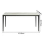 Modern Style Sintered Stone Dining Table White Rectangle Table with 4 Legs for Kitchen Clearhalo ' dining_table' 'Dining Tables & Seating' 'Dining Tables' 'Furniture' 'furniture_dining_table' 'Kitchen & Dining Furniture' 'kitchen&dining_furn' 'kitchen' 'kitchen_dining_table' 3578095