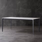 Modern Style Sintered Stone Dining Table White Rectangle Table with 4 Legs for Kitchen Clearhalo ' dining_table' 'Dining Tables & Seating' 'Dining Tables' 'Furniture' 'furniture_dining_table' 'Kitchen & Dining Furniture' 'kitchen&dining_furn' 'kitchen' 'kitchen_dining_table' 3578096