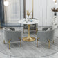 Contemporary Round Dining Table Sintered Stone Dining Table with Tulip Base Clearhalo ' dining_table' 'Dining Tables & Seating' 'Dining Tables' 'Furniture' 'furniture_dining_table' 'Kitchen & Dining Furniture' 'kitchen&dining_furn' 'kitchen' 'kitchen_dining_table' 3578108