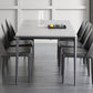 Metal Modern Rectangle Table Sintered Stone Table for Dining Room and Kitchen Clearhalo ' dining_table' 'Dining Tables & Seating' 'Dining Tables' 'Furniture' 'furniture_dining_table' 'Kitchen & Dining Furniture' 'kitchen&dining_furn' 'kitchen' 'kitchen_dining_table' 3578110