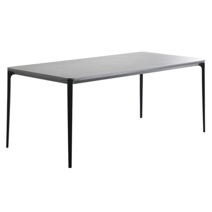 Metal Modern Rectangle Table Sintered Stone Table for Dining Room and Kitchen Clearhalo ' dining_table' 'Dining Tables & Seating' 'Dining Tables' 'Furniture' 'furniture_dining_table' 'Kitchen & Dining Furniture' 'kitchen&dining_furn' 'kitchen' 'kitchen_dining_table' 3578114