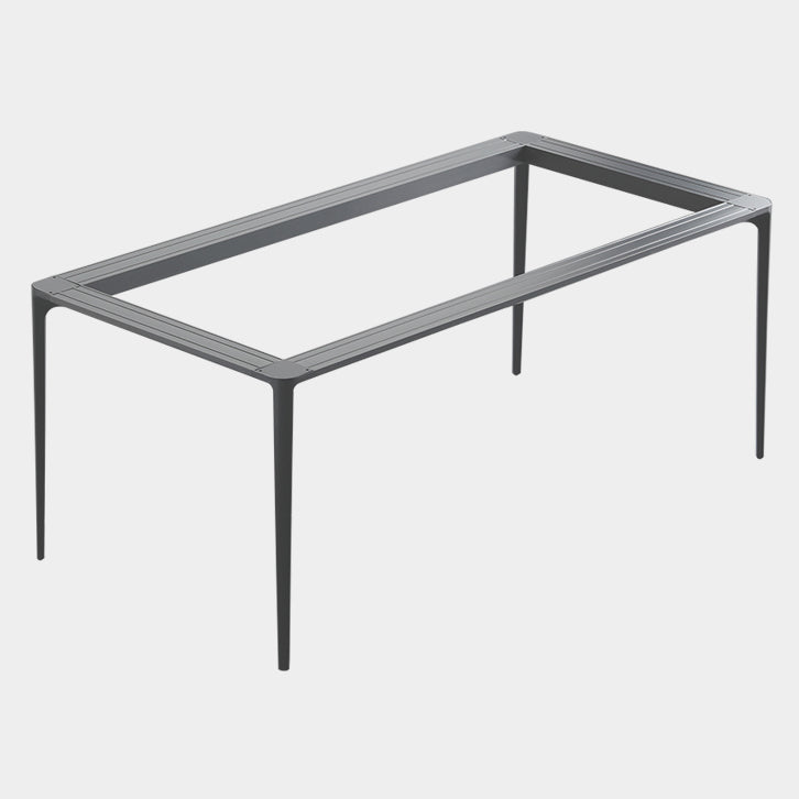 Metal Modern Rectangle Table Sintered Stone Table for Dining Room and Kitchen Clearhalo ' dining_table' 'Dining Tables & Seating' 'Dining Tables' 'Furniture' 'furniture_dining_table' 'Kitchen & Dining Furniture' 'kitchen&dining_furn' 'kitchen' 'kitchen_dining_table' 3578117