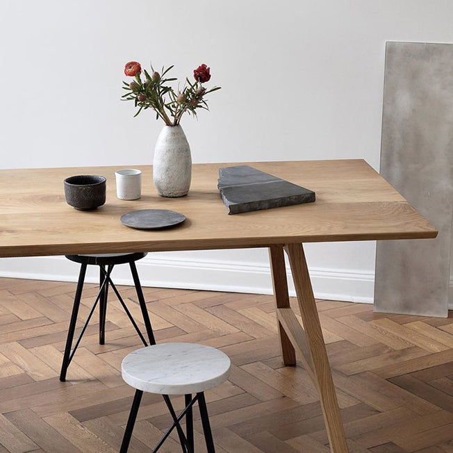 Contemporary Rectangle Dining Table Pine Solid Wood Table with Double Pedestal Clearhalo ' dining_table' 'Dining Tables & Seating' 'Dining Tables' 'Furniture' 'furniture_dining_table' 'Kitchen & Dining Furniture' 'kitchen&dining_furn' 'kitchen' 'kitchen_dining_table' 3578124