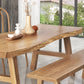 Rectangle Wood Color Dining Table Solid Wood Table Modern Style with 4 Legs Clearhalo ' dining_table' 'Dining Tables & Seating' 'Dining Tables' 'Furniture' 'furniture_dining_table' 'Kitchen & Dining Furniture' 'kitchen&dining_furn' 'kitchen' 'kitchen_dining_table' 3578142