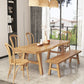 Rectangle Wood Color Dining Table Solid Wood Table Modern Style with 4 Legs Clearhalo ' dining_table' 'Dining Tables & Seating' 'Dining Tables' 'Furniture' 'furniture_dining_table' 'Kitchen & Dining Furniture' 'kitchen&dining_furn' 'kitchen' 'kitchen_dining_table' 3578145