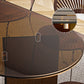 Contemporary Dining Table Tempered Glass Dining Table with Double Pedestal for Dining Clearhalo ' dining_table' 'Dining Tables & Seating' 'Dining Tables' 'Furniture' 'furniture_dining_table' 'Kitchen & Dining Furniture' 'kitchen&dining_furn' 'kitchen' 'kitchen_dining_table' 3578155
