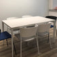 Rectangle Sintered Stone White Dining Table Simplicity 4 Legs Table for Dining Room Clearhalo ' dining_table' 'Dining Tables & Seating' 'Dining Tables' 'Furniture' 'furniture_dining_table' 'Kitchen & Dining Furniture' 'kitchen&dining_furn' 'kitchen' 'kitchen_dining_table' 3578193