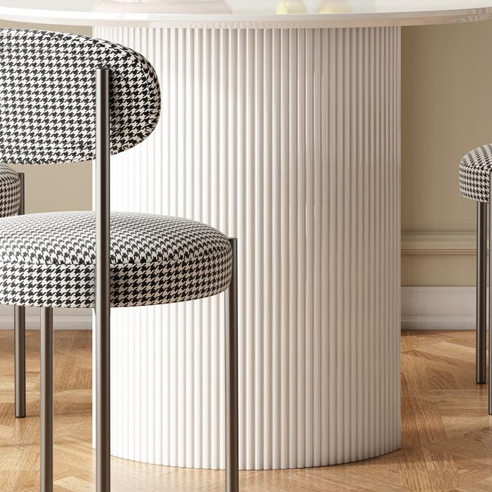 Metal Contemporary Free Form Dining Table White Sintered Stone Table for Dining Room and Kitchen Clearhalo ' dining_table' 'Dining Tables & Seating' 'Dining Tables' 'Furniture' 'furniture_dining_table' 'Kitchen & Dining Furniture' 'kitchen&dining_furn' 'kitchen' 'kitchen_dining_table' 3578211
