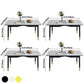 Modern Sintered Stone Standard Dining Table Rectangle Kitchen Dining Table with 4 Legs Base Clearhalo ' dining_table' 'Dining Tables & Seating' 'Dining Tables' 'Furniture' 'furniture_dining_table' 'Kitchen & Dining Furniture' 'kitchen&dining_furn' 'kitchen' 'kitchen_dining_table' 3578238