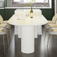 Metal Contemporary Free Form Table Sintered Stone Table for Dining Room Clearhalo ' dining_table' 'Dining Tables & Seating' 'Dining Tables' 'Furniture' 'furniture_dining_table' 'Kitchen & Dining Furniture' 'kitchen&dining_furn' 'kitchen' 'kitchen_dining_table' 3578241