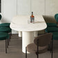 Metal Contemporary Free Form Table Sintered Stone Table for Dining Room Clearhalo ' dining_table' 'Dining Tables & Seating' 'Dining Tables' 'Furniture' 'furniture_dining_table' 'Kitchen & Dining Furniture' 'kitchen&dining_furn' 'kitchen' 'kitchen_dining_table' 3578242