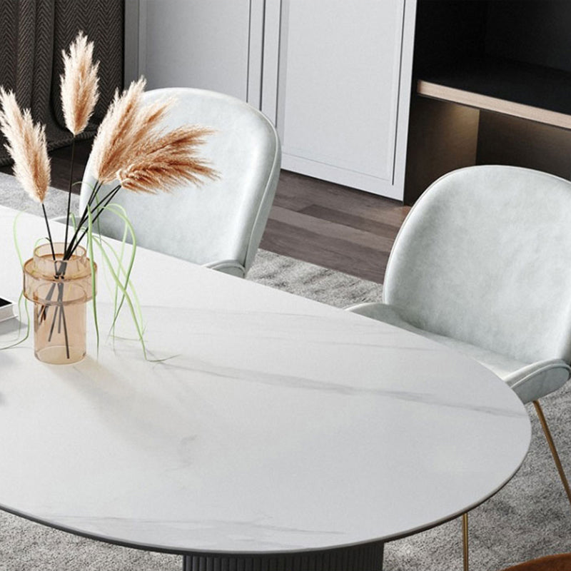 Metal Contemporary Free Form Table Sintered Stone Table for Dining Room Clearhalo ' dining_table' 'Dining Tables & Seating' 'Dining Tables' 'Furniture' 'furniture_dining_table' 'Kitchen & Dining Furniture' 'kitchen&dining_furn' 'kitchen' 'kitchen_dining_table' 3578244