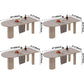Metal Contemporary Free Form Table Sintered Stone Table for Dining Room Clearhalo ' dining_table' 'Dining Tables & Seating' 'Dining Tables' 'Furniture' 'furniture_dining_table' 'Kitchen & Dining Furniture' 'kitchen&dining_furn' 'kitchen' 'kitchen_dining_table' 3578248