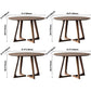 Solid Wood Round Dining Table Modern Contemporary Kitchen Wood Table with Double Pedestal Clearhalo ' dining_table' 'Dining Tables & Seating' 'Dining Tables' 'Furniture' 'furniture_dining_table' 'Kitchen & Dining Furniture' 'kitchen&dining_furn' 'kitchen' 'kitchen_dining_table' 3578277