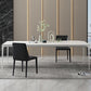 Modern White Sintered Stone Dining Table Rectangle Home Use Table with 4 Legs Clearhalo ' dining_table' 'Dining Tables & Seating' 'Dining Tables' 'Furniture' 'furniture_dining_table' 'Kitchen & Dining Furniture' 'kitchen&dining_furn' 'kitchen' 'kitchen_dining_table' 3578334
