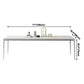 Modern White Sintered Stone Dining Table Rectangle Home Use Table with 4 Legs Clearhalo ' dining_table' 'Dining Tables & Seating' 'Dining Tables' 'Furniture' 'furniture_dining_table' 'Kitchen & Dining Furniture' 'kitchen&dining_furn' 'kitchen' 'kitchen_dining_table' 3578343
