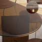 Contemporary Tempered Glass Dining Table Double Pedestal Dining Table for Dining Clearhalo ' dining_table' 'Dining Tables & Seating' 'Dining Tables' 'furn' 'furn_dining_table' 'Furniture' 'furniture_dining_table' 'Kitchen & Dining Furniture' 'kitchen&dining_furn' 'kitchen' 'kitchen_dining_table' 3578347