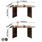Contemporary Tempered Glass Dining Table Double Pedestal Dining Table for Dining Clearhalo ' dining_table' 'Dining Tables & Seating' 'Dining Tables' 'furn' 'furn_dining_table' 'Furniture' 'furniture_dining_table' 'Kitchen & Dining Furniture' 'kitchen&dining_furn' 'kitchen' 'kitchen_dining_table' 3578351