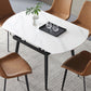 Modern Style Sintered Stone Dining Table White Round Home Table with 4 Legs Clearhalo ' dining_table' 'Dining Tables & Seating' 'Dining Tables' 'Furniture' 'furniture_dining_table' 'Kitchen & Dining Furniture' 'kitchen&dining_furn' 'kitchen' 'kitchen_dining_table' 3578370