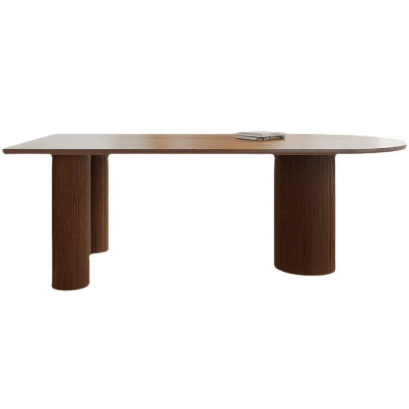 Contemporary Rectangle Dining Table Pine Solid Wood Table for Dining Room Clearhalo ' dining_table' 'Dining Tables & Seating' 'Dining Tables' 'Furniture' 'furniture_dining_table' 'Kitchen & Dining Furniture' 'kitchen&dining_furn' 'kitchen' 'kitchen_dining_table' 3578391