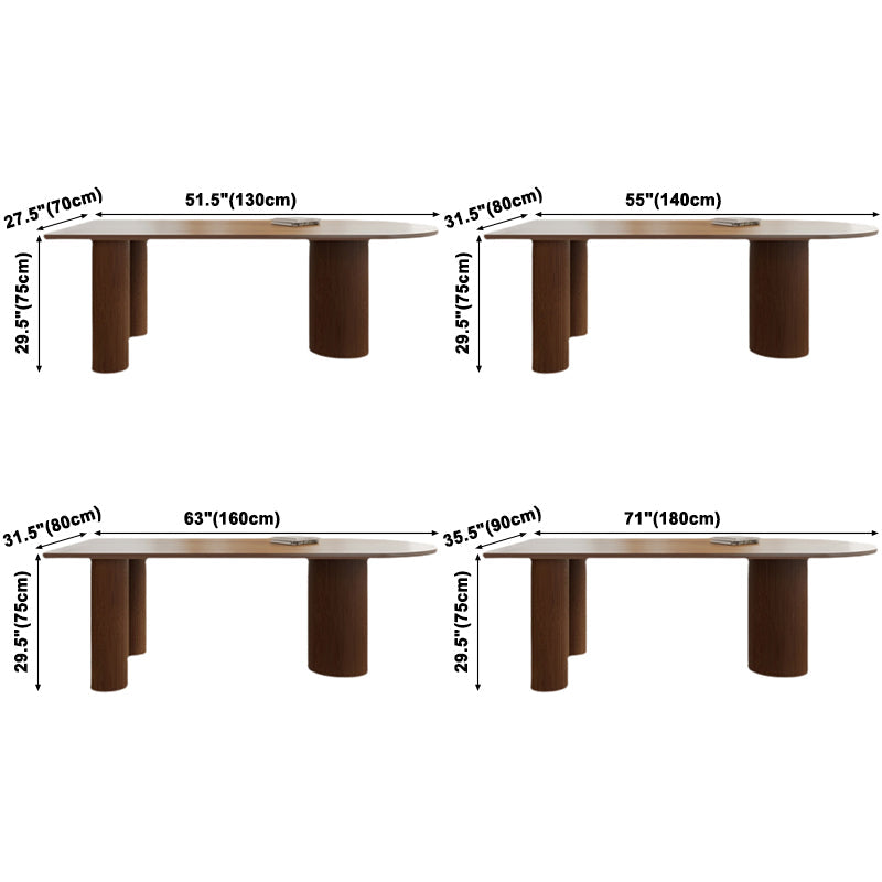 Contemporary Rectangle Dining Table Pine Solid Wood Table for Dining Room Clearhalo ' dining_table' 'Dining Tables & Seating' 'Dining Tables' 'Furniture' 'furniture_dining_table' 'Kitchen & Dining Furniture' 'kitchen&dining_furn' 'kitchen' 'kitchen_dining_table' 3578394