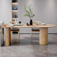 Contemporary Dining Table Pine Solid Wood Table with 3 Legs for Dining Clearhalo ' dining_table' 'Dining Tables & Seating' 'Dining Tables' 'Furniture' 'furniture_dining_table' 'Kitchen & Dining Furniture' 'kitchen&dining_furn' 'kitchen' 'kitchen_dining_table' 3578397