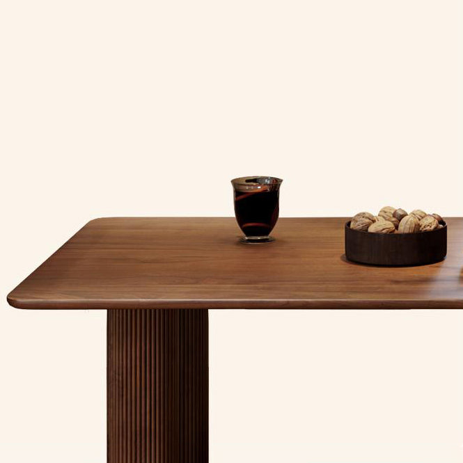 Contemporary Dining Table Pine Solid Wood Table with 3 Legs for Dining Clearhalo ' dining_table' 'Dining Tables & Seating' 'Dining Tables' 'Furniture' 'furniture_dining_table' 'Kitchen & Dining Furniture' 'kitchen&dining_furn' 'kitchen' 'kitchen_dining_table' 3578401