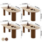 Contemporary Dining Table Pine Solid Wood Table with 3 Legs for Dining Clearhalo ' dining_table' 'Dining Tables & Seating' 'Dining Tables' 'Furniture' 'furniture_dining_table' 'Kitchen & Dining Furniture' 'kitchen&dining_furn' 'kitchen' 'kitchen_dining_table' 3578402