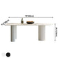 Contemporary Dining Table Sintered Stone Dining Table with 3 White Legs for Dining Clearhalo ' dining_table' 'Dining Tables & Seating' 'Dining Tables' 'furn' 'furn_dining_table' 'Furniture' 'furniture_dining_table' 'Kitchen & Dining Furniture' 'kitchen&dining_furn' 'kitchen' 'kitchen_dining_table' 3578430